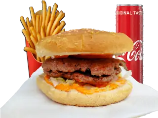 Double Hamburger Menü bestellen Wuppertal